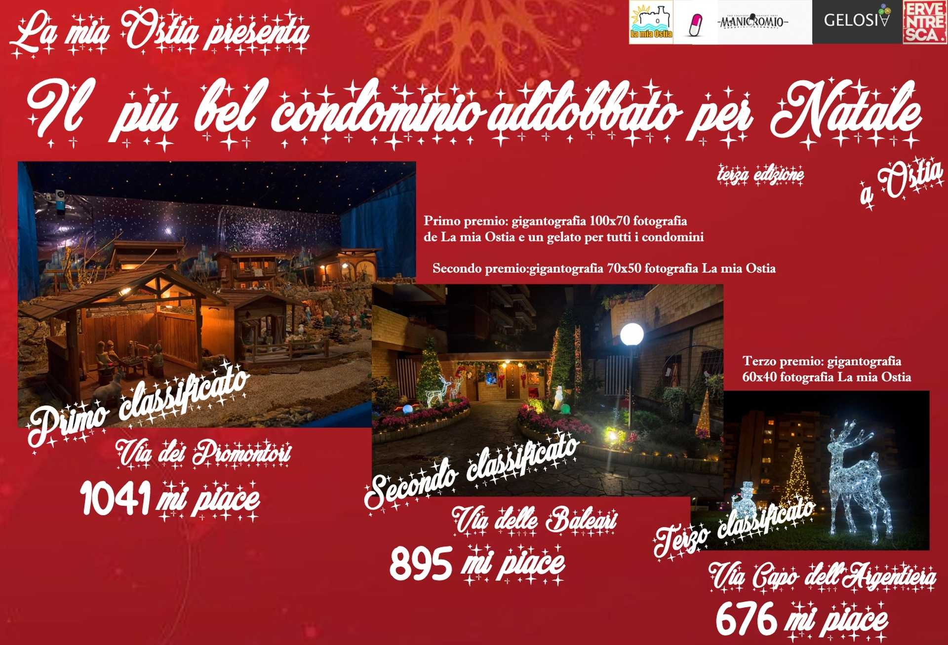 Ecco i vincitori del concorso Il pi bel condominio addobbato per Natale